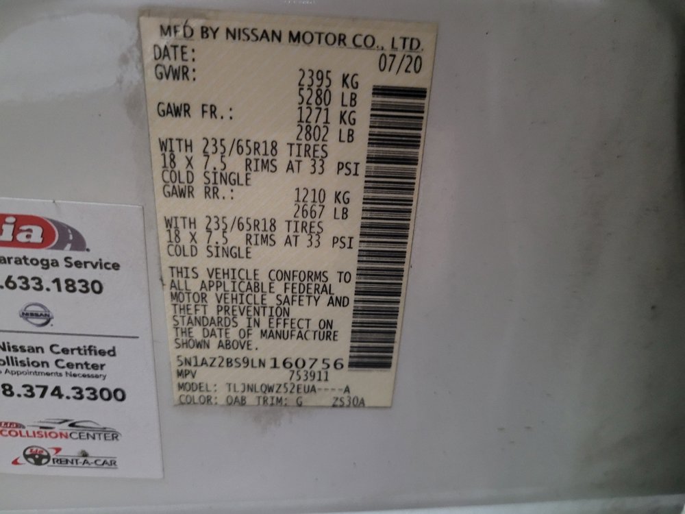 Used 2020 Nissan Murano SV image 33