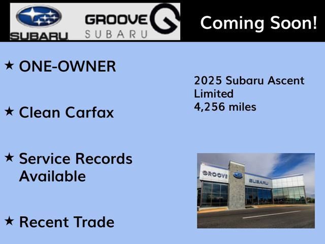 Used 2025 Subaru Ascent Limited w/ Popular Package #2 AWD/4WD image 2