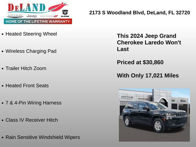 Used 2024 Jeep Grand Cherokee Laredo w/ Luxury Tech Group I image 31