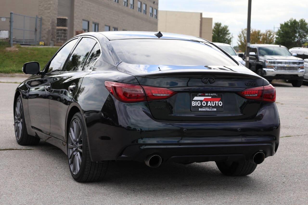 Used 2023 INFINITI Q50 Red Sport 400 w/ Black Opal Edition image 11