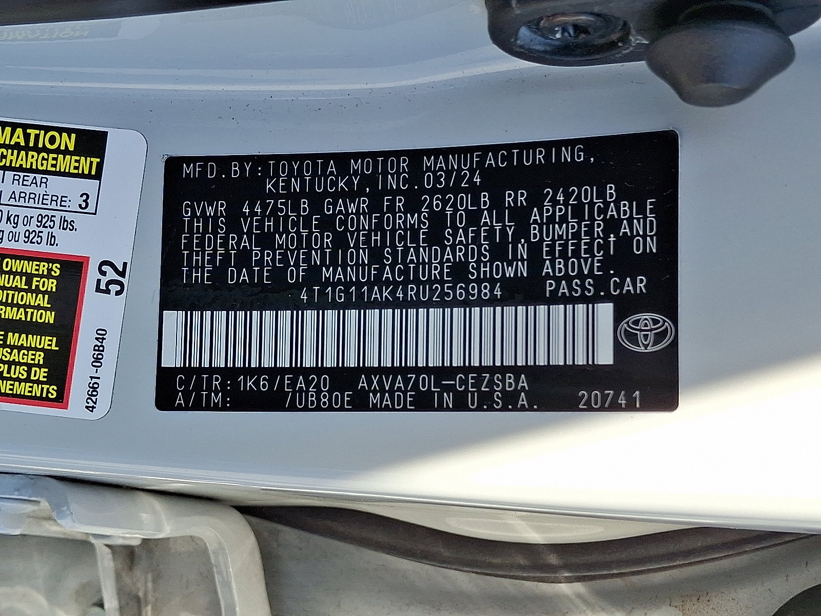 Used 2024 Toyota Camry SE FWD image 26