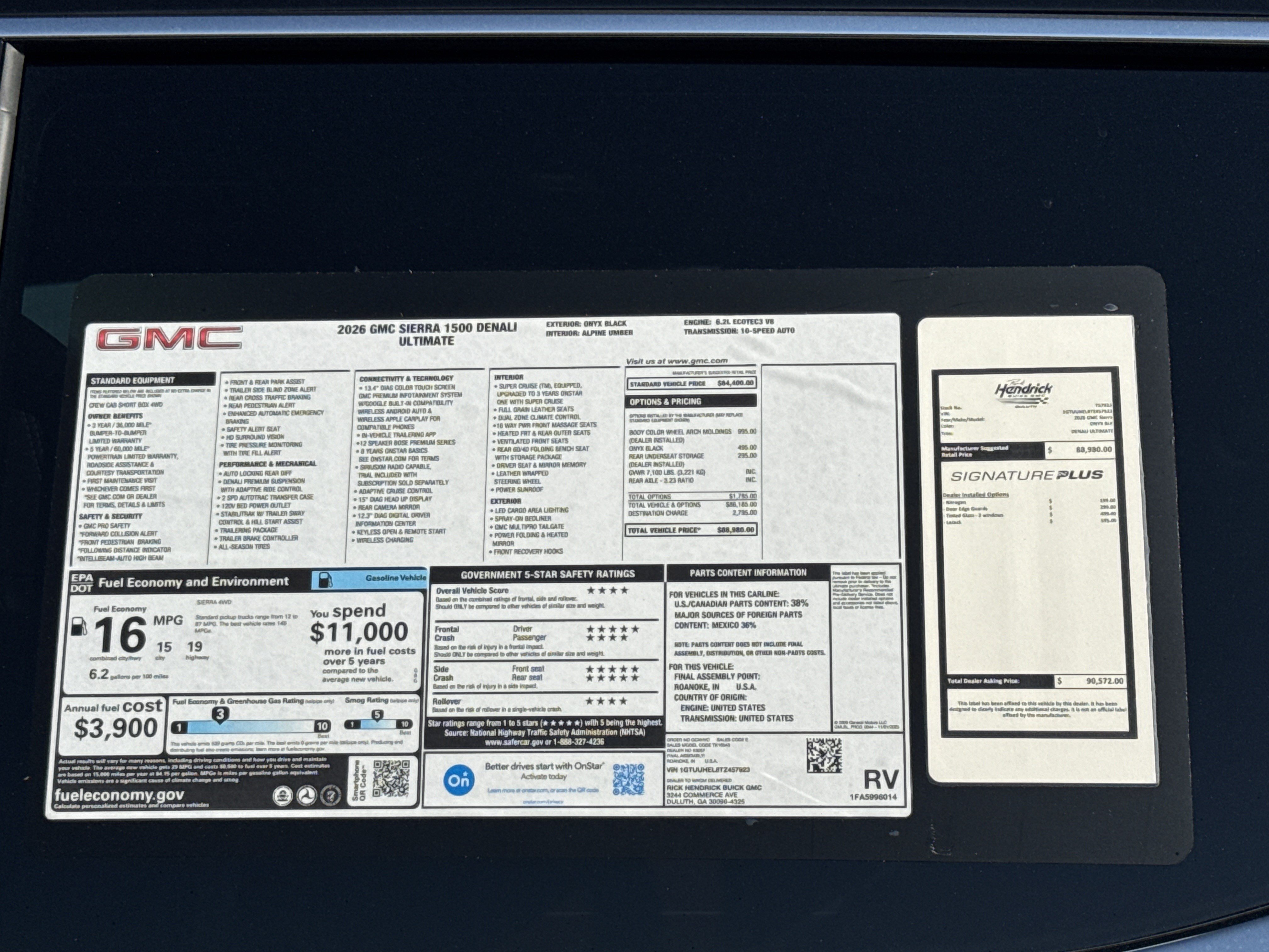 New 2026 GMC Sierra 1500 Denali Ultimate AWD/4WD image 39