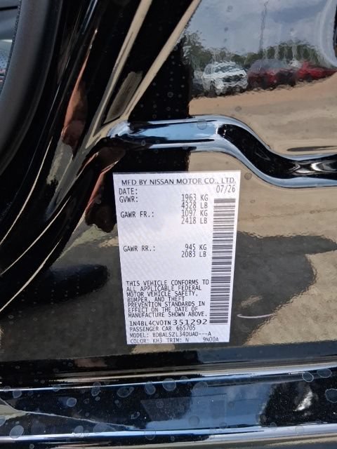 New 2026 Nissan Altima 2.5 SR w/ SR Midnight Edition Package FWD image 23