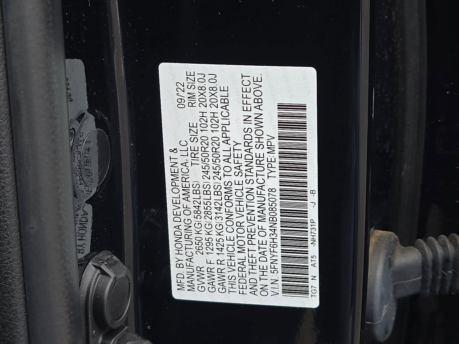 Used 2022 Honda Pilot Sport image 28