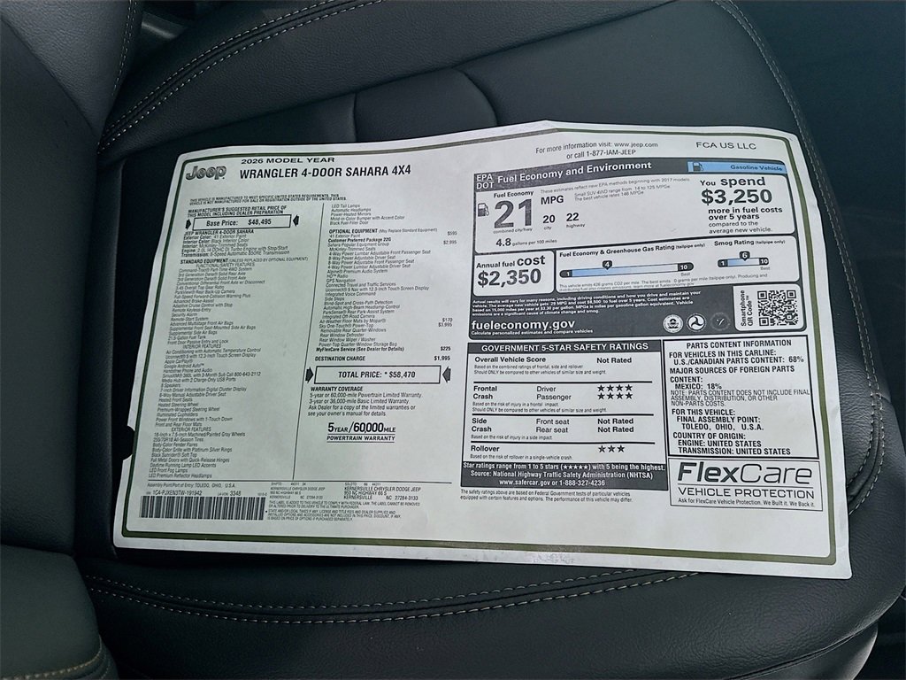 New 2026 Jeep Wrangler Sahara image 20