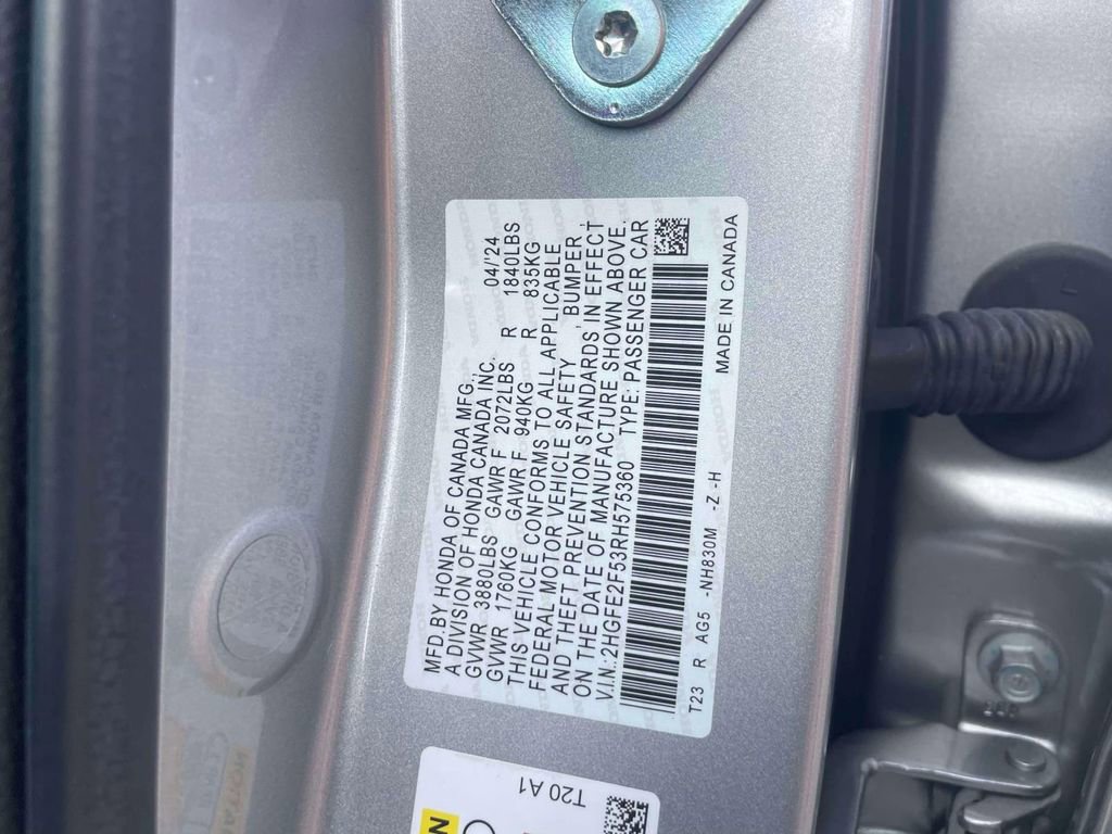 Certified 2024 Honda Civic Sport image 19
