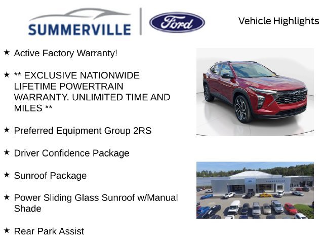 Used 2024 Chevrolet Trax RS w/ Sunroof Package FWD image 2