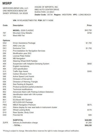 Certified 2026 Mercedes-Benz CLA 250 image 4