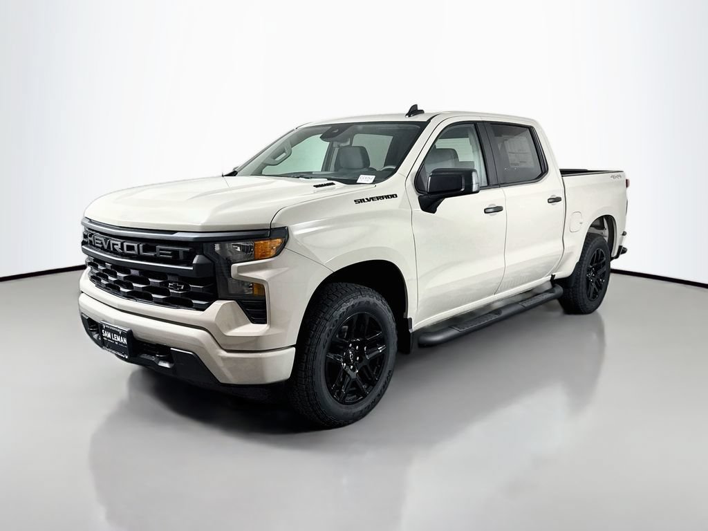New 2026 Chevrolet Silverado 1500 Custom w/ Turbomax Blackout Package AWD/4WD image 3