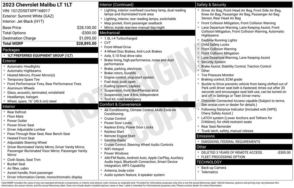 Used 2023 Chevrolet Malibu LT image 15