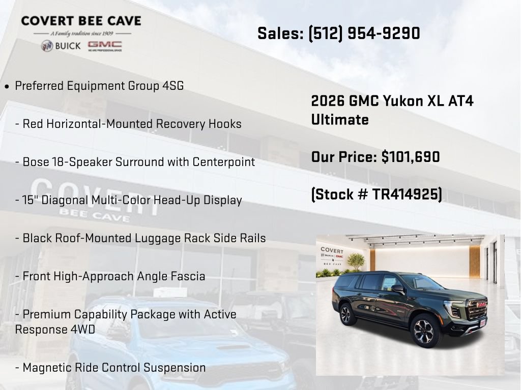 New 2026 GMC Yukon XL AT4 Ultimate AWD/4WD image 25