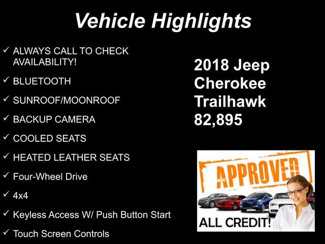 Used 2018 Jeep Cherokee Trailhawk w/ Quick Order Package 27L image 9