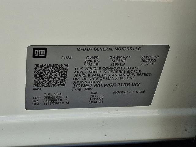 Certified 2024 Chevrolet Traverse LT w/ LPO, Floor Liner Package image 31