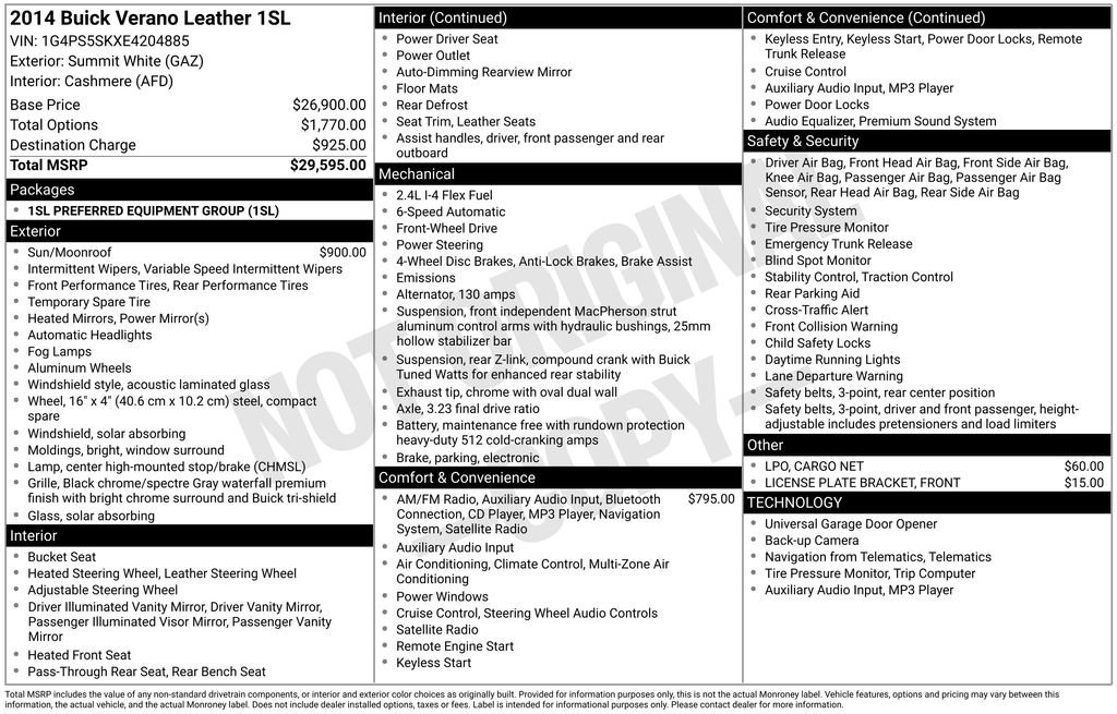 Used 2014 Buick Verano Leather image 38
