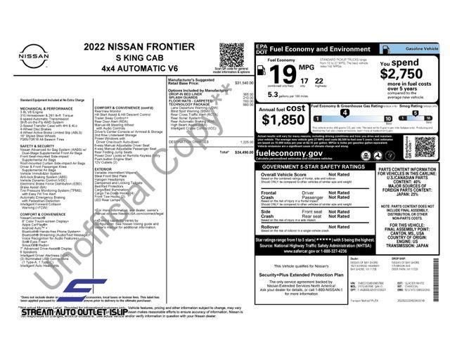 Used 2022 Nissan Frontier S w/ Technology Package image 43