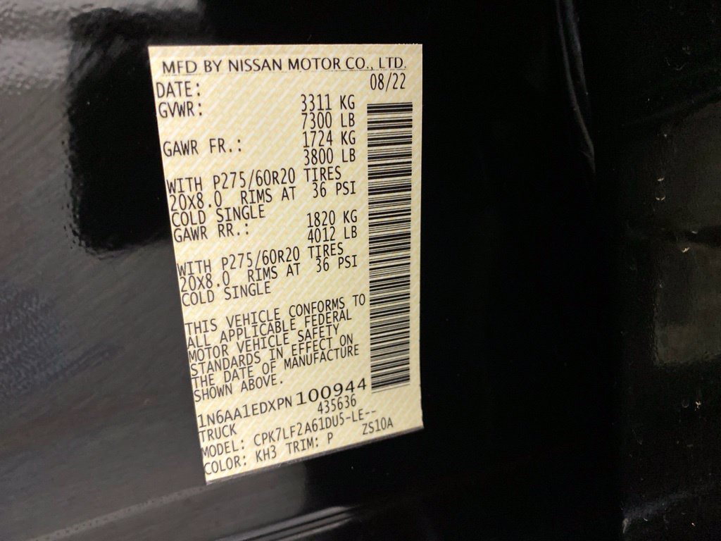 Used 2023 Nissan Titan Platinum Reserve w/ Off Road Protection Package AWD/4WD image 25