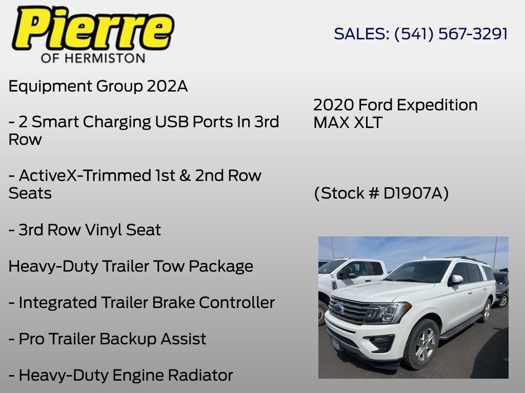 Used 2020 Ford Expedition Max XLT w/ Equipment Group 202A AWD/4WD image 7