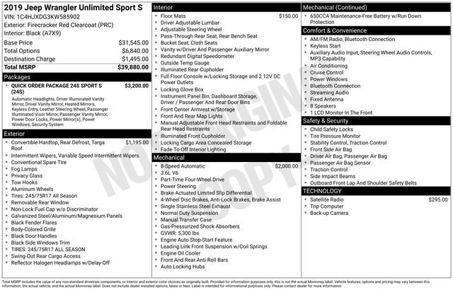 Used 2019 Jeep Wrangler Unlimited Sport S image 15