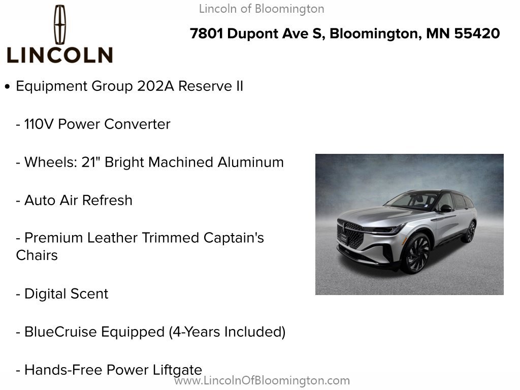 New 2026 Lincoln Nautilus Reserve w/ Jet Appearance Package AWD/4WD image 5