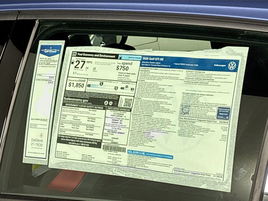 New 2026 Volkswagen GTI SE FWD image 25