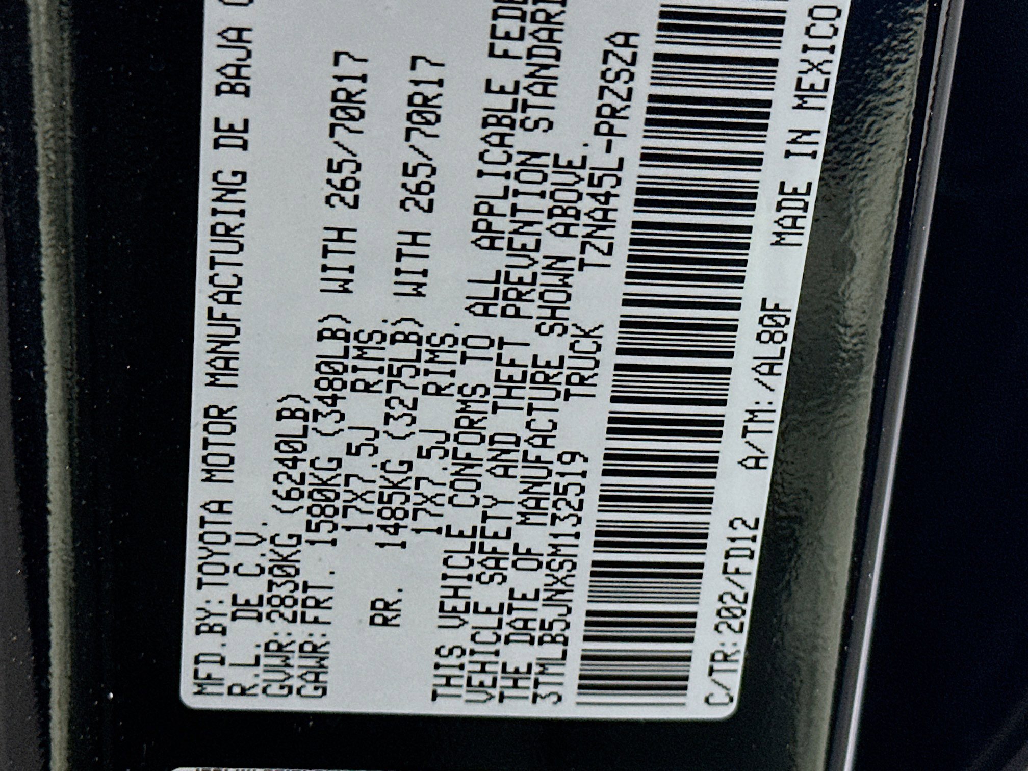 Used 2025 Toyota Tacoma TRD Off-Road AWD/4WD image 12