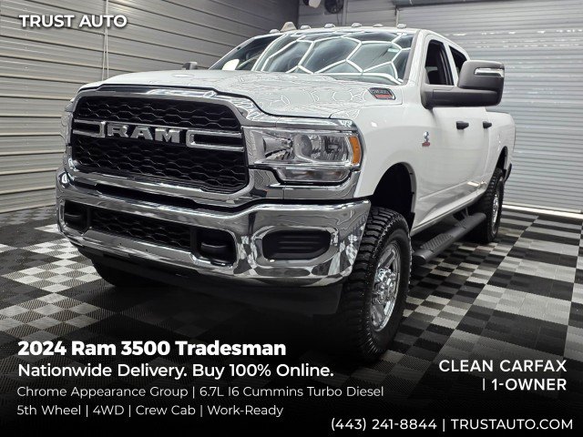 Used 2024 RAM 3500 Tradesman w/ Chrome Appearance Group