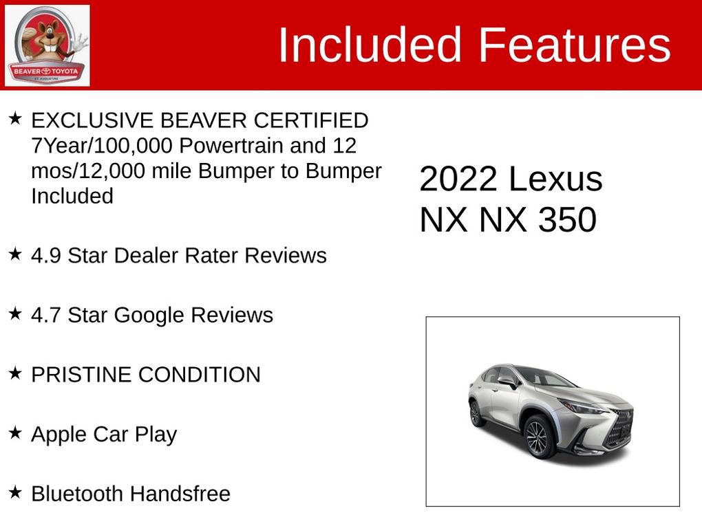 Used 2022 Lexus NX 350 AWD w/ Cold Area Package image 4