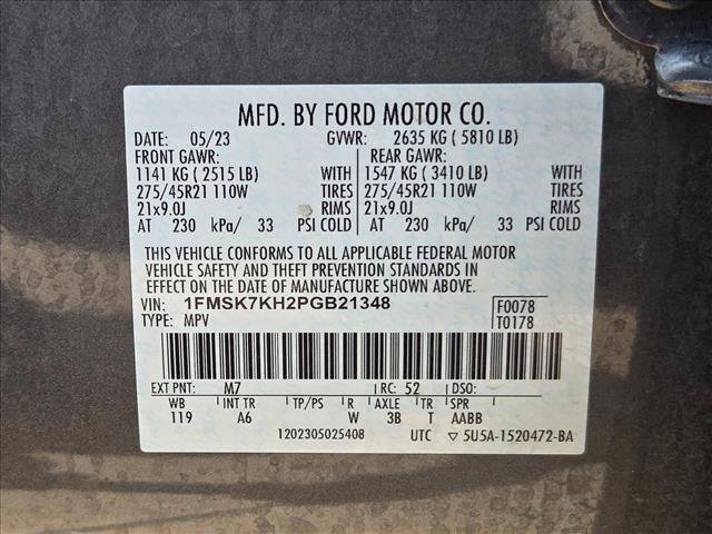 Used 2023 Ford Explorer ST-Line w/ Class IV Trailer Tow Package RWD image 25