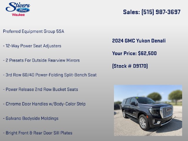 Used 2024 GMC Yukon Denali w/ Max Trailering Package AWD/4WD image 8