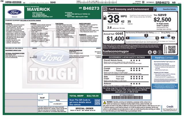 Used 2025 Ford Maverick XLT FWD image 2