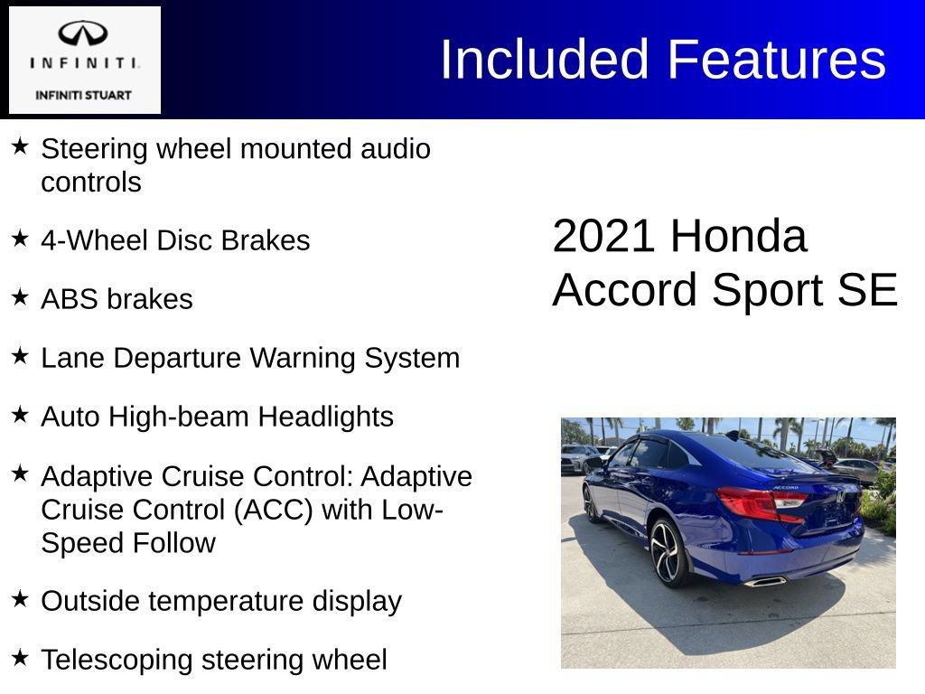 Used 2021 Honda Accord Sport Special Edition image 3