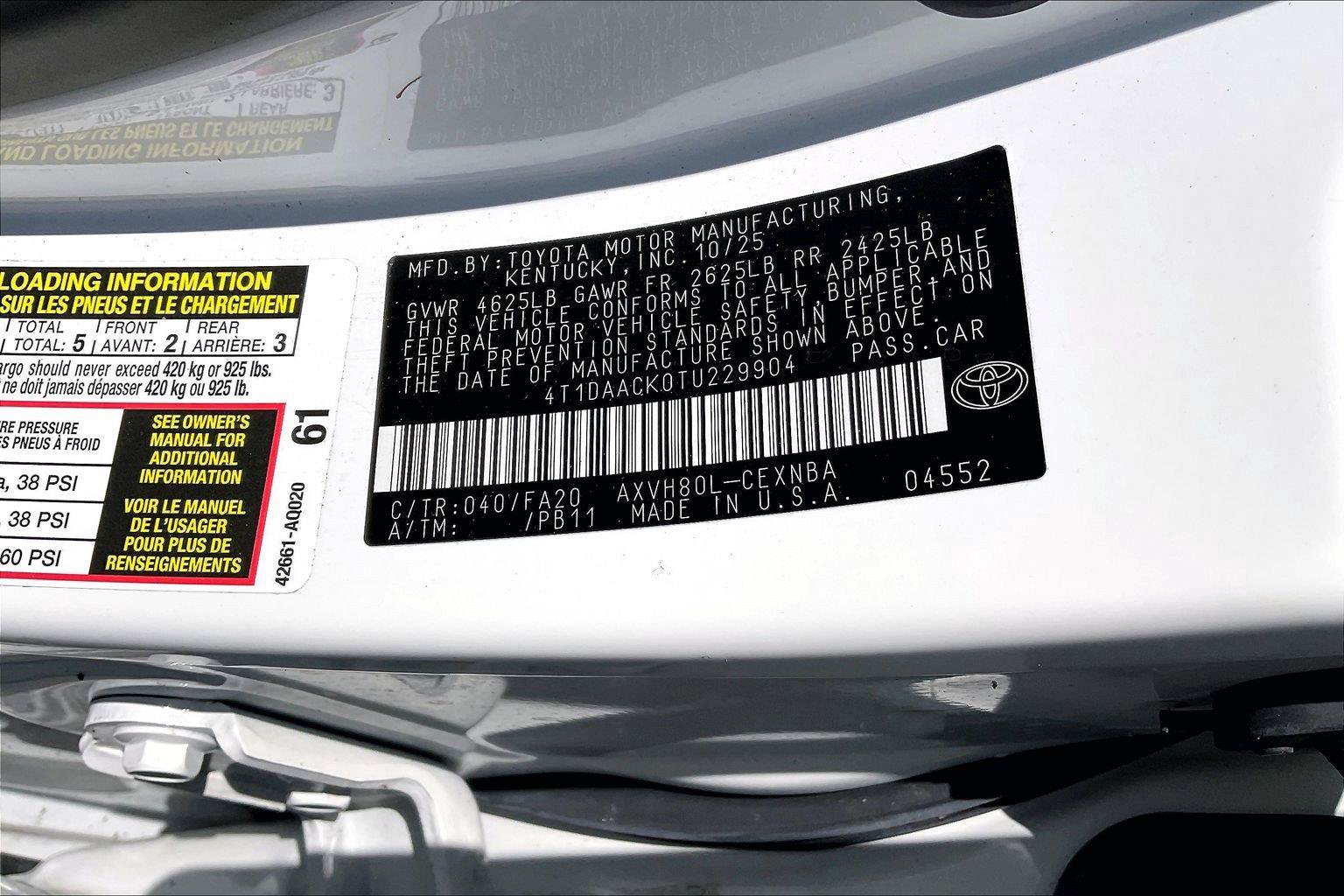 Used 2026 Toyota Camry LE FWD image 34