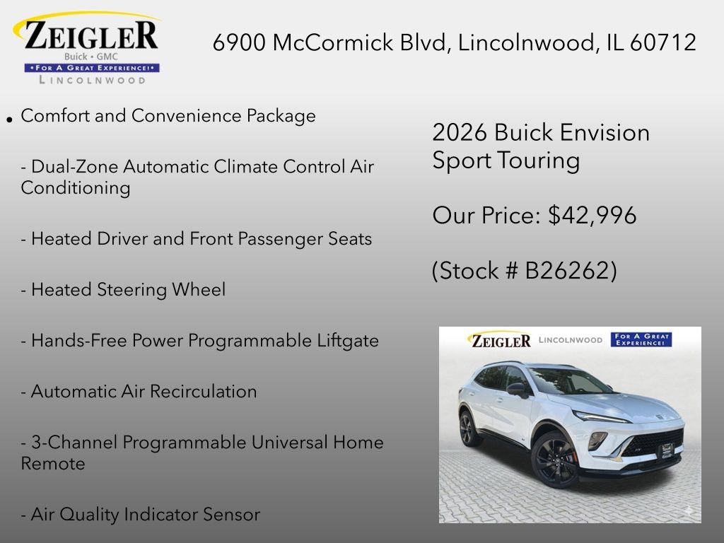 New 2026 Buick Envision Sport Touring AWD/4WD image 6