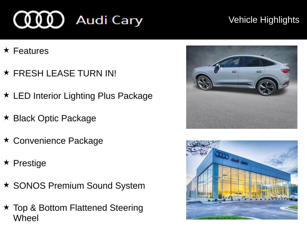Used 2023 Audi Q4 e-tron Prestige w/ Black Optic Package AWD/4WD image 3