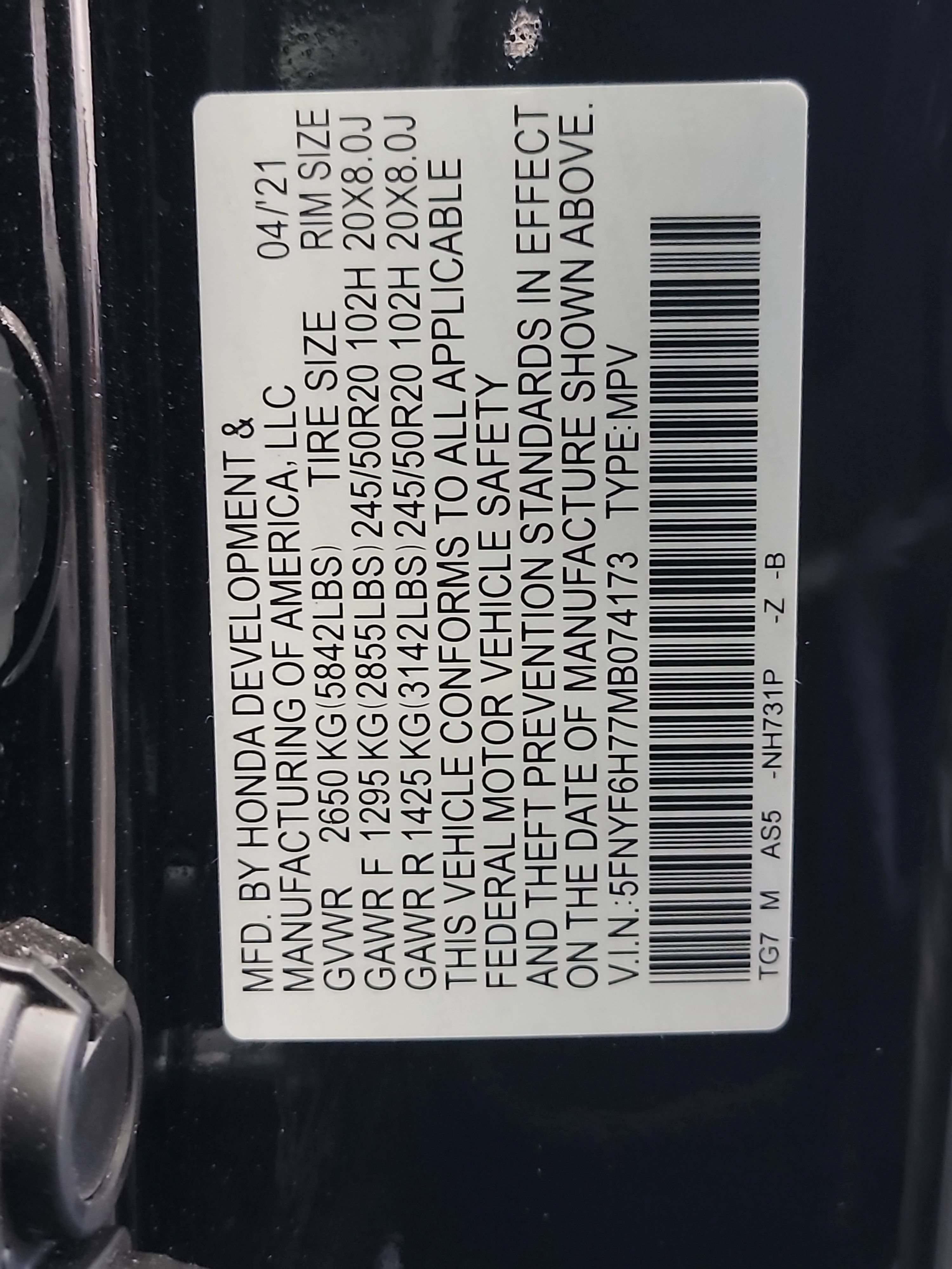 Used 2021 Honda Pilot Black Edition image 33