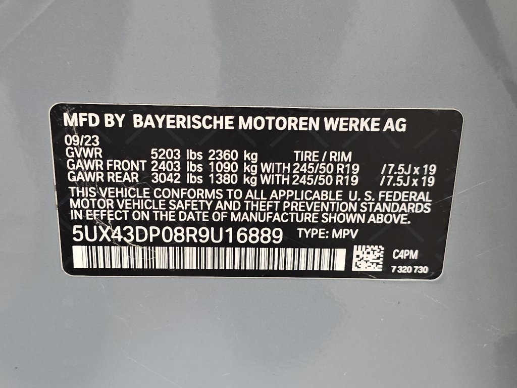 Certified 2024 BMW X3 sDrive30i w/ Premium Package RWD image 34