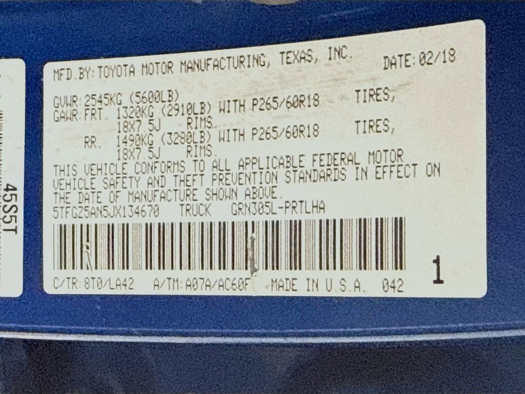 Used 2018 Toyota Tacoma Limited image 31