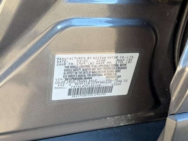 Certified 2021 Nissan Kicks S FWD image 28