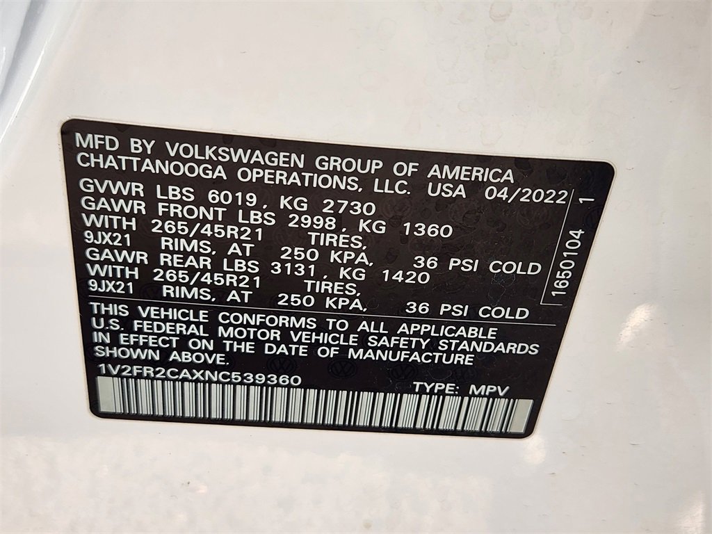 Used 2022 Volkswagen Atlas SEL Premium image 35