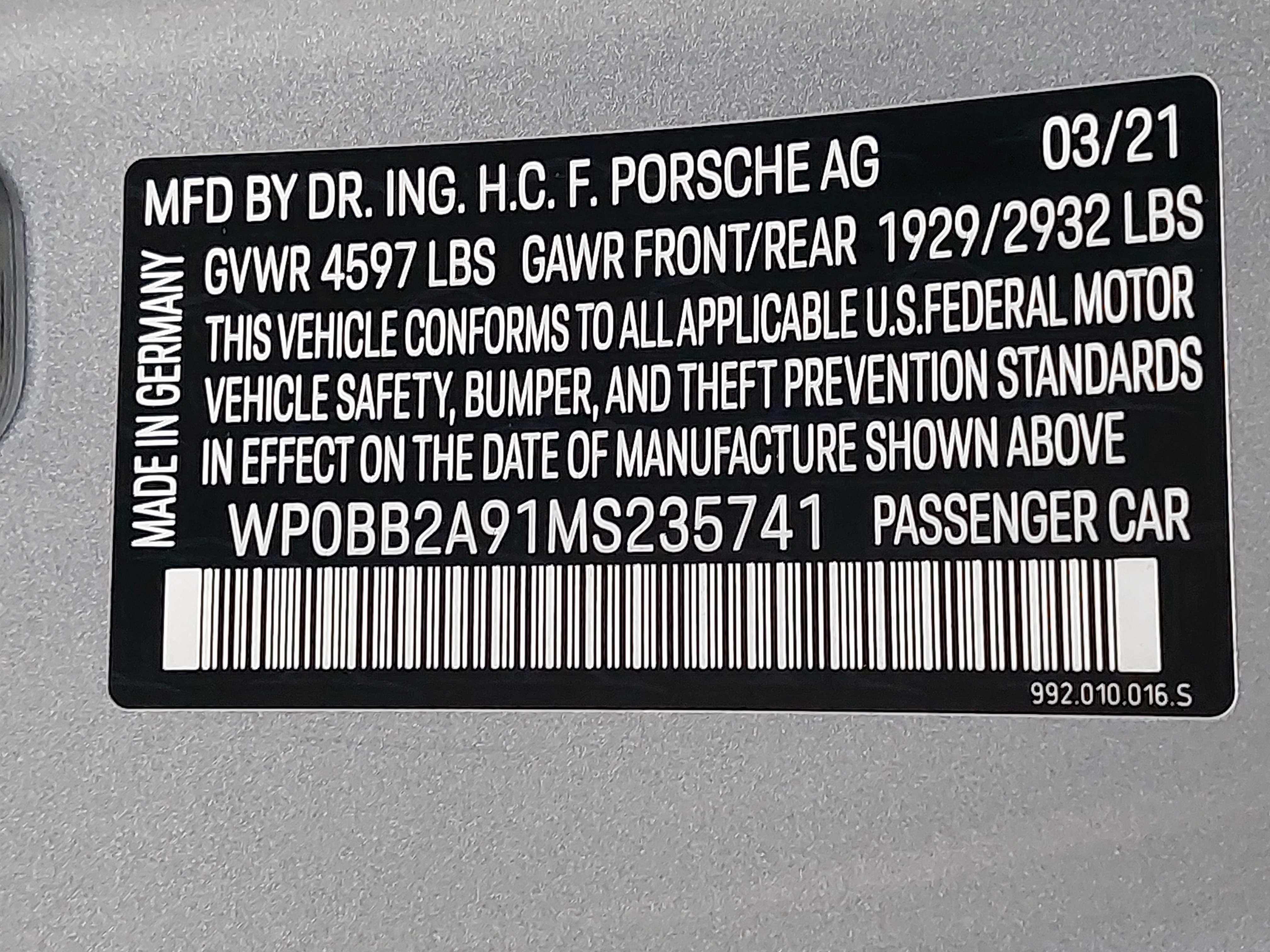 Used 2021 Porsche 911 Targa 4S image 34