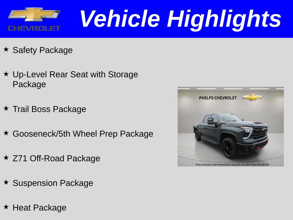 Certified 2025 Chevrolet Silverado 2500 LT w/ Trail Boss Package AWD/4WD image 3