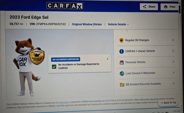 Certified 2023 Ford Edge ST-Line AWD/4WD image 49