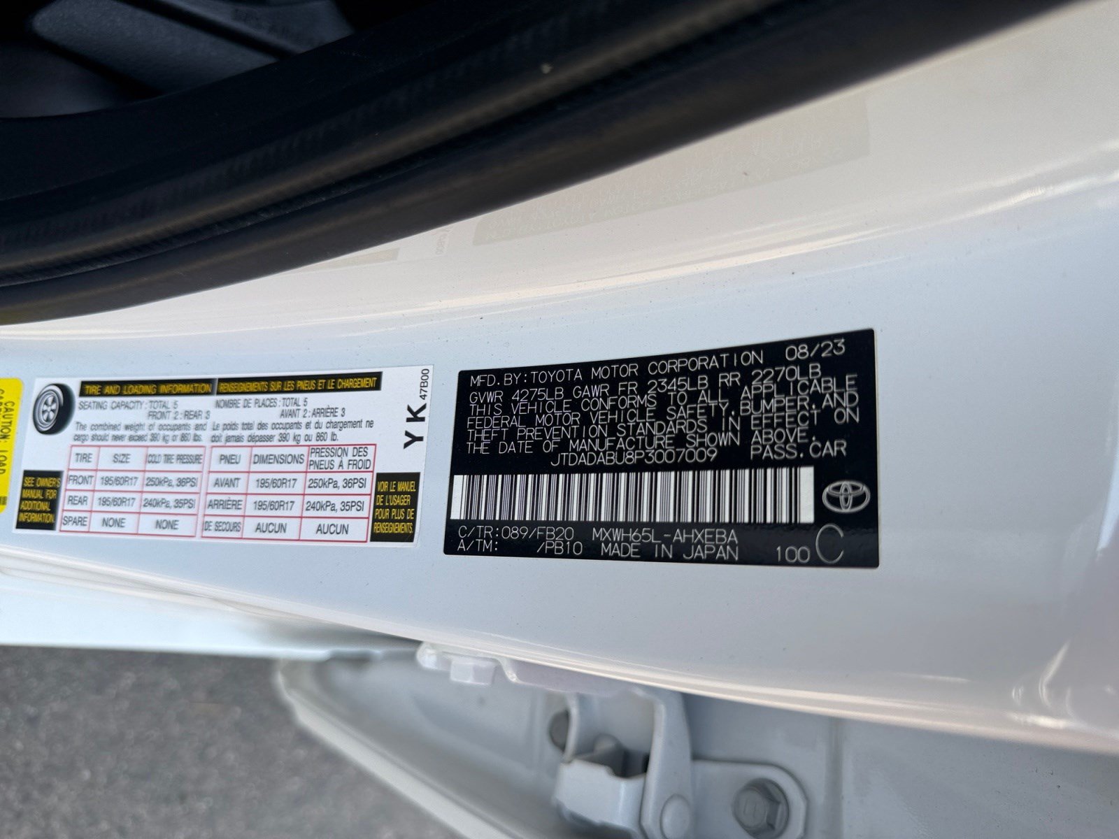 Certified 2023 Toyota Prius LE AWD/4WD image 25