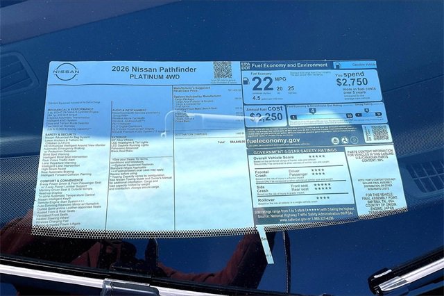 New 2026 Nissan Pathfinder Platinum image 13