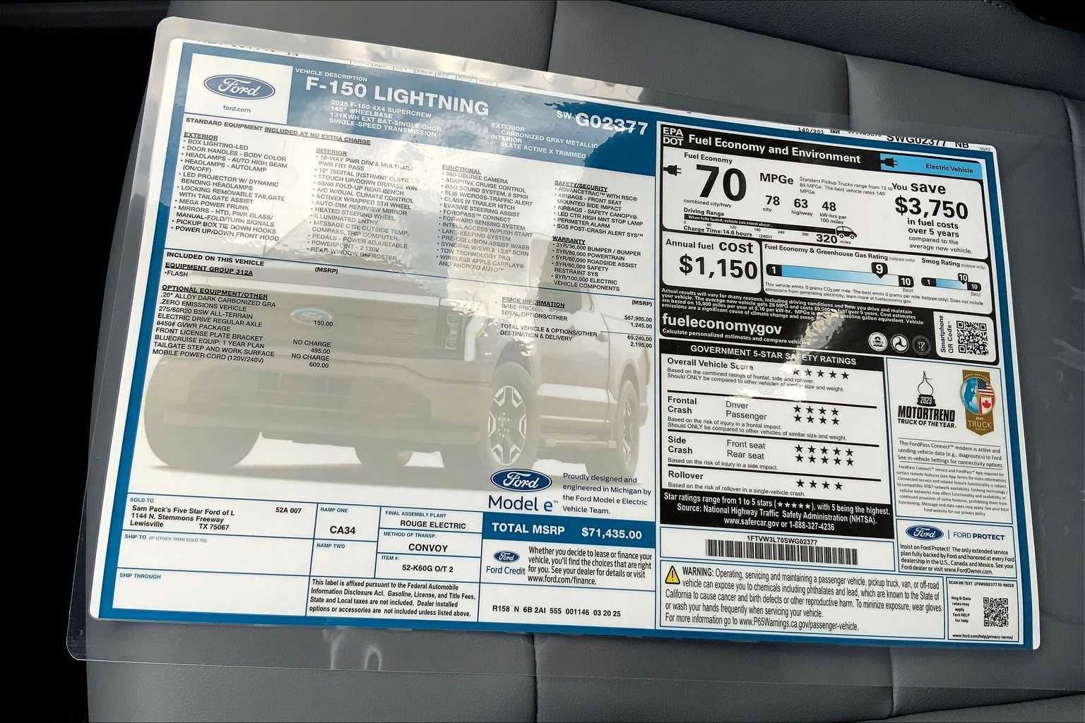 New 2025 Ford F150 Lightning Flash image 20