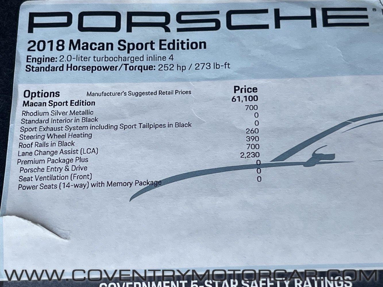 Used 2018 Porsche Macan Sport Edition AWD/4WD image 21