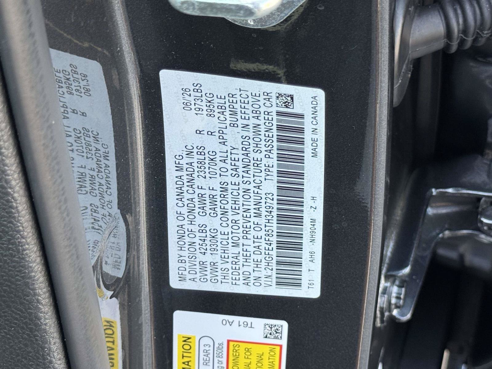 Certified 2026 Honda Civic Sport image 20