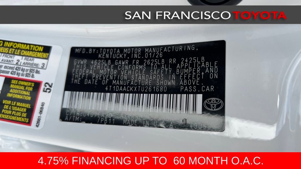 Certified 2026 Toyota Camry SE FWD image 41