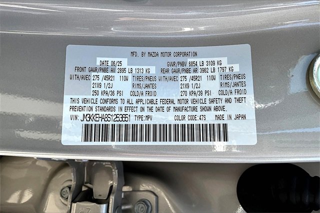 New 2025 MAZDA CX-90 Plug-In Hybrid w/ Premium Plus image 9