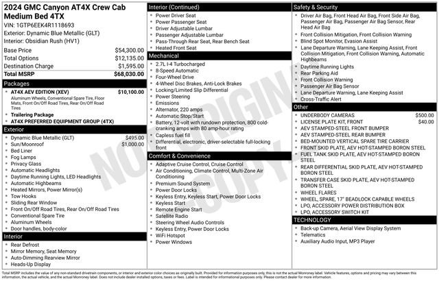 Used 2024 GMC Canyon AT4X w/ AT4X AEV Edition image 43